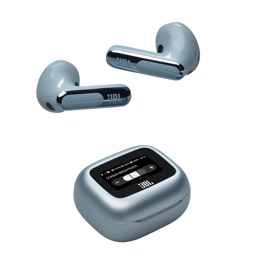 JBL Live Flex 3 - Blue - True wireless noise-cancelling open-stick earbuds - Detailshot 6
